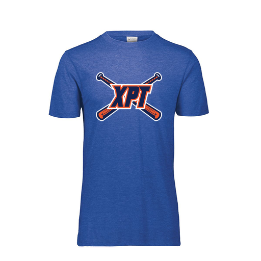 [FTSCUBRY-YS-LOGO1] Decker Youth Tri-Blend T-Shirt - Short Sleeve (Youth S, Royal)