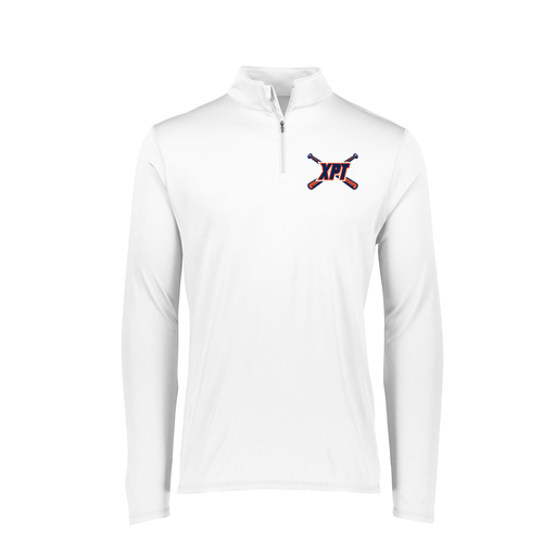[FTLQFLWH-FAXS-LOGO1] Decker Women's Flex-Lite 1/4 Zip Shirt (Female Adult XS, White)