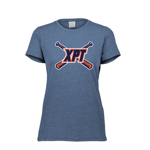 [FTSCUBNV-FAXS-LOGO1] Decker Women's Tri-Blend T-Shirt - Short Sleeve (Female Adult XS, Navy)