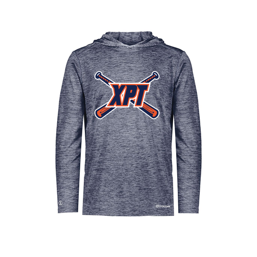 [FOLHCGNV-AS-LOGO1] Decker Men's Charge Hoodie (Adult S, Navy)