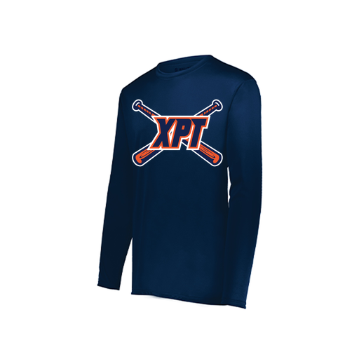 [222822.065.XS-LOGO1] Men's LS Smooth Sport Shirt (Adult XS, Navy)