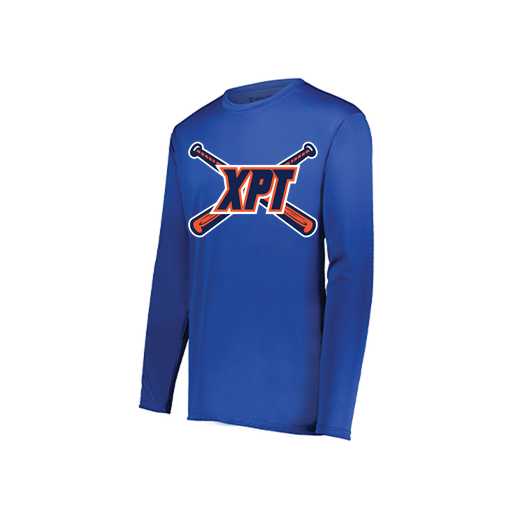 [222822.060.XS-LOGO1] Men's LS Smooth Sport Shirt (Adult XS, Royal)