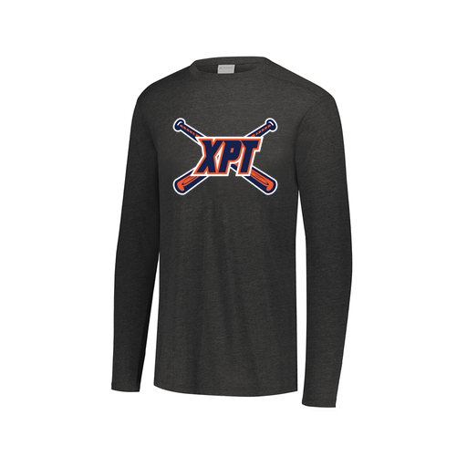 [FTLCUBBK-AXS-LOGO1] Decker Men's Tri-Blend T-Shirt - Long Sleeve (Adult XS, Black)