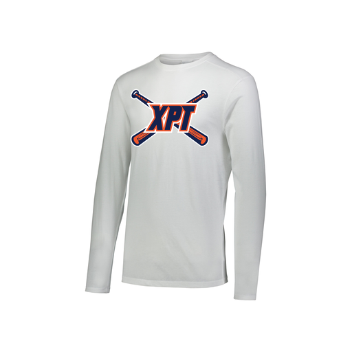 [FTLCUBWH-YS-LOGO1] Decker Youth Tri-Blend T-Shirt - Long Sleeve (Youth S, White)